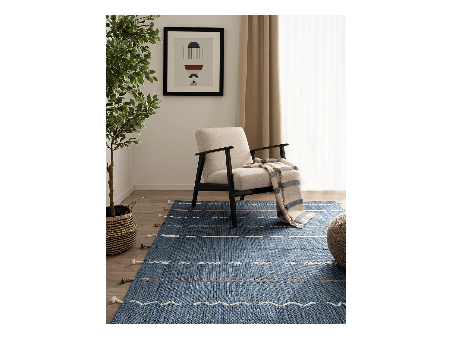 Teppich 80x290 - Blau - Juniper Greka