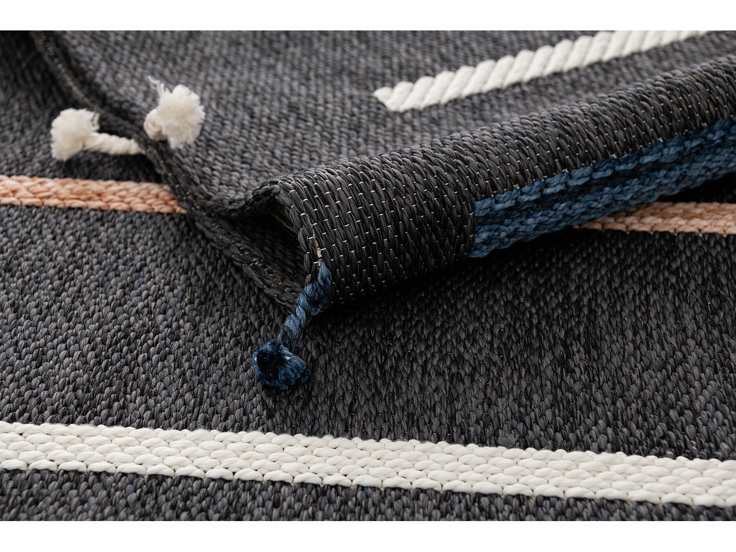 Tapijt - 230x160 - Antraciet - Juniper Boho