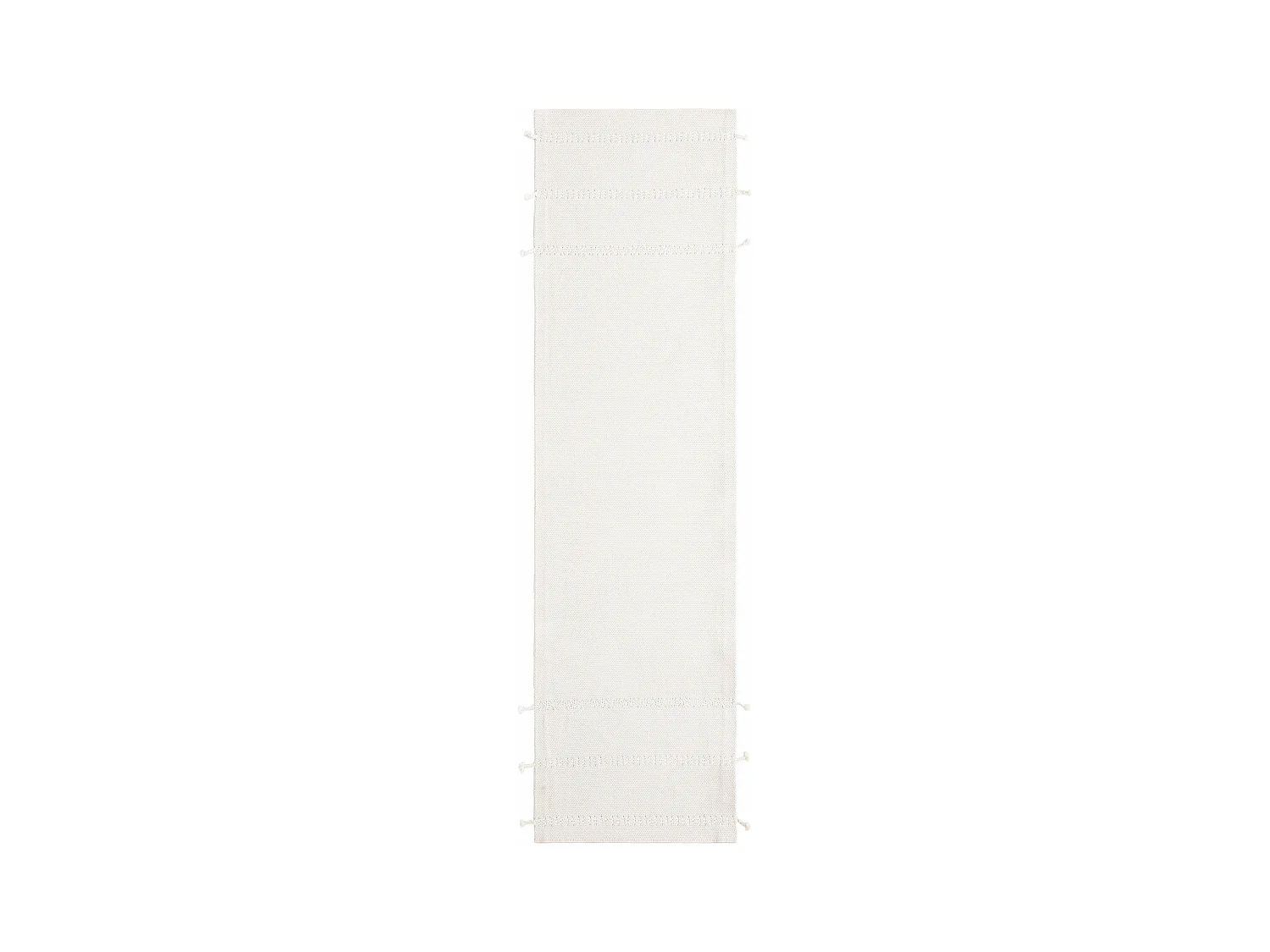 Teppich 80x290 - Weiss - Juniper Solid