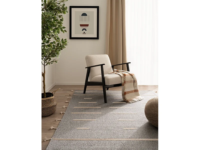 Teppich 200x290 - Grau - Juniper Boho