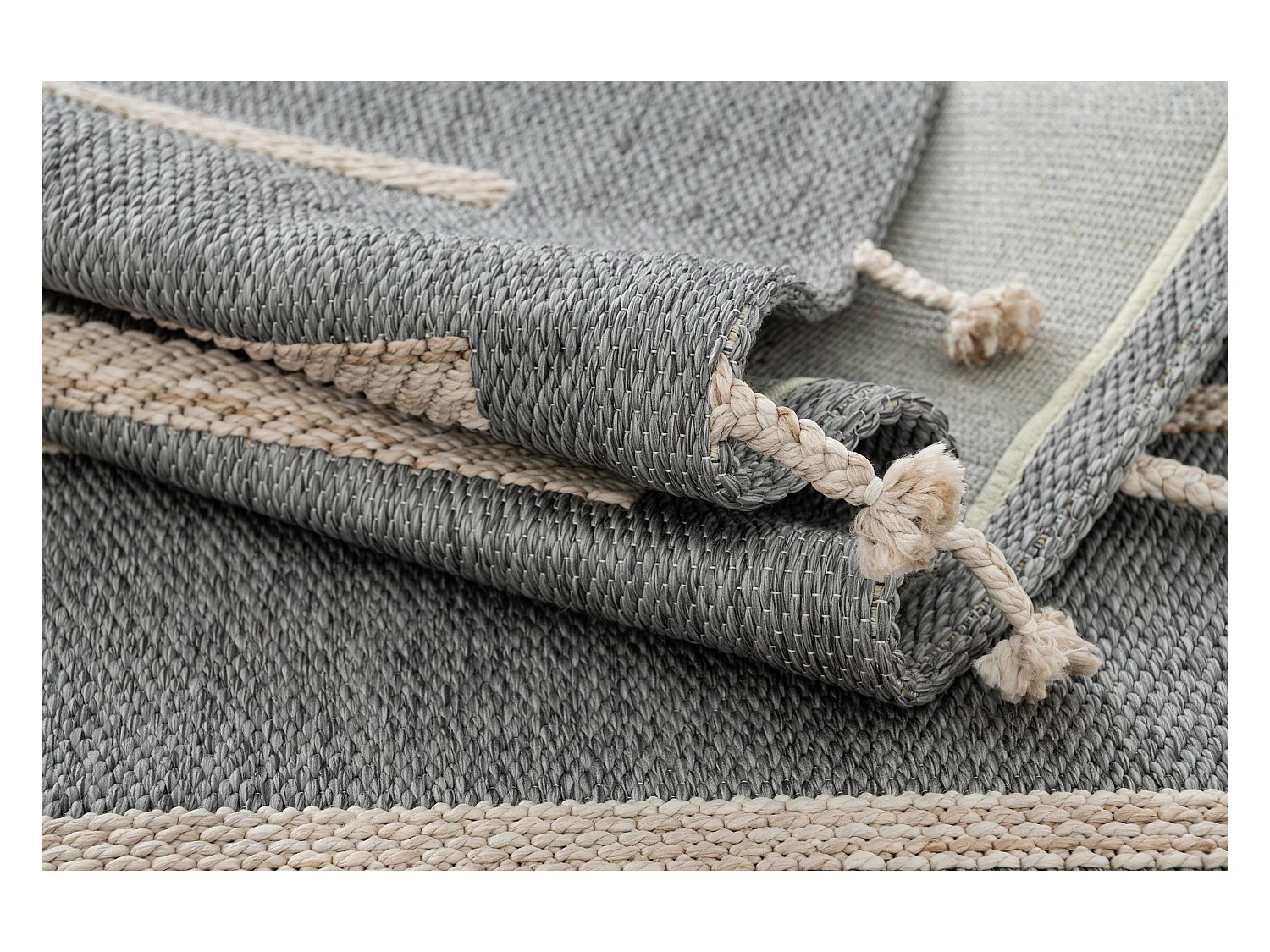 Teppich 200x290 - Grau - Juniper Boho