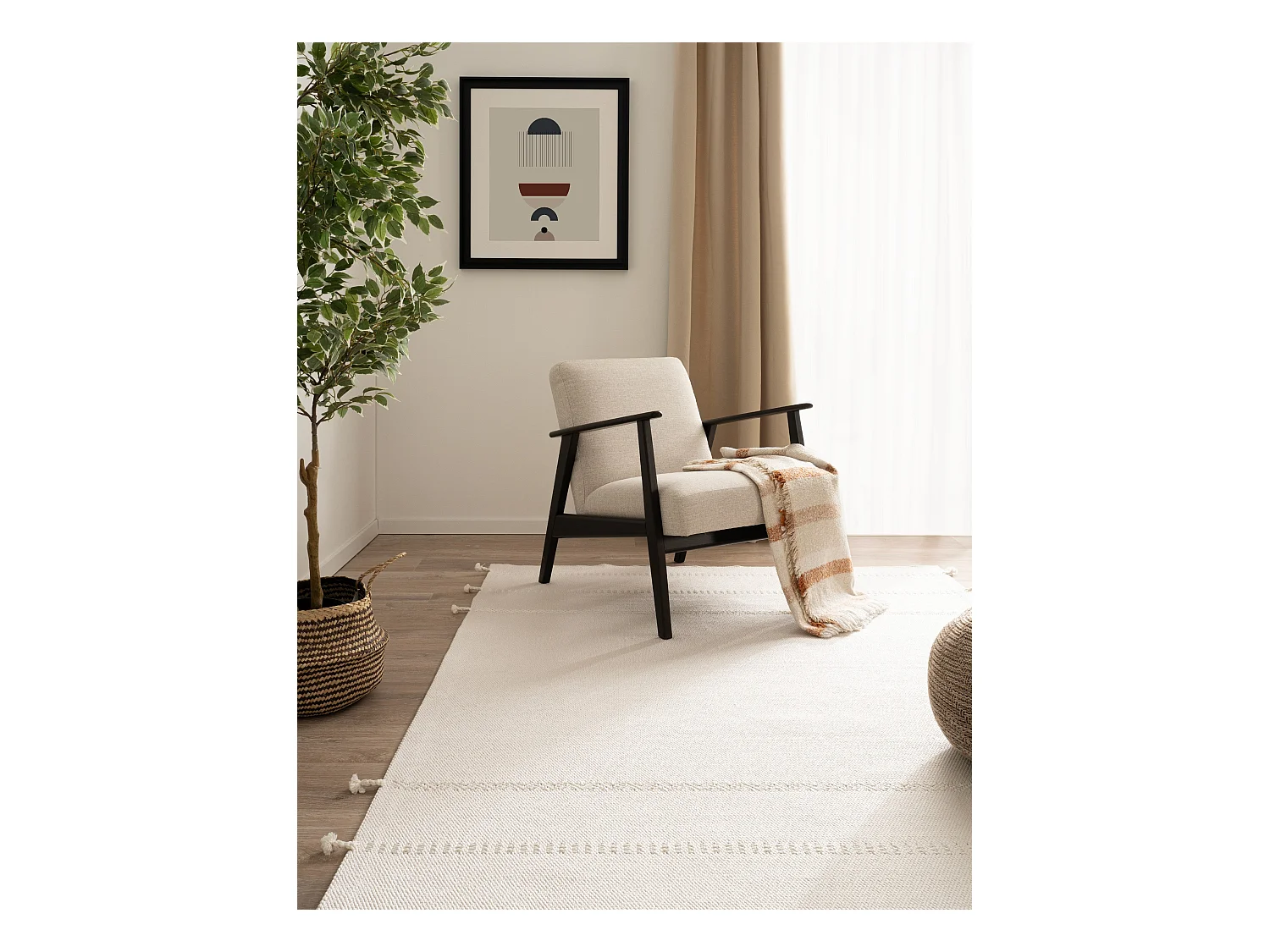 Teppich 200x290 - Weiss - Juniper Solid