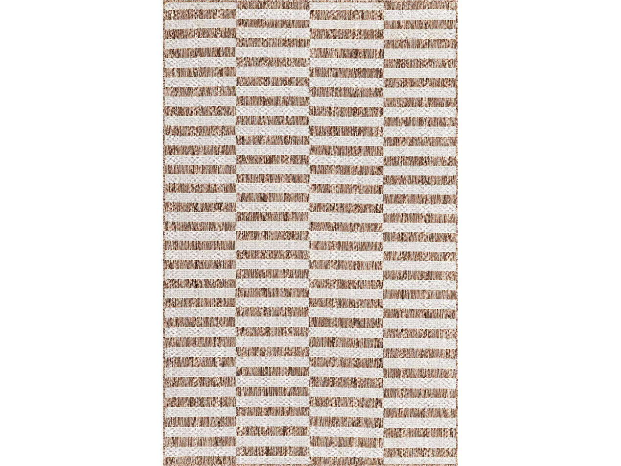 Tapis d'Extérieur 215x305 - Taupe - Tulum Tile