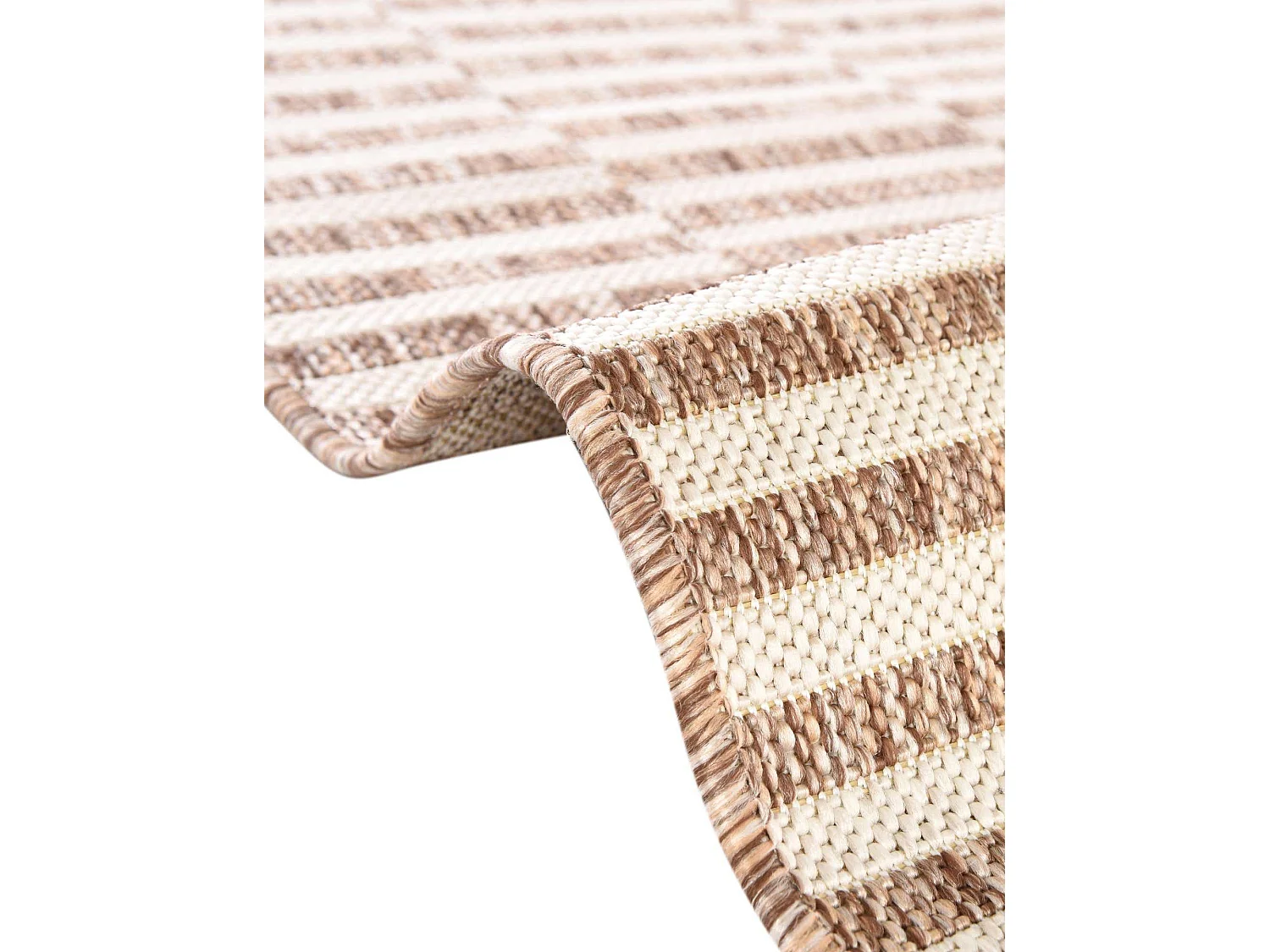 Tapis d'Extérieur 215x305 - Taupe - Tulum Tile