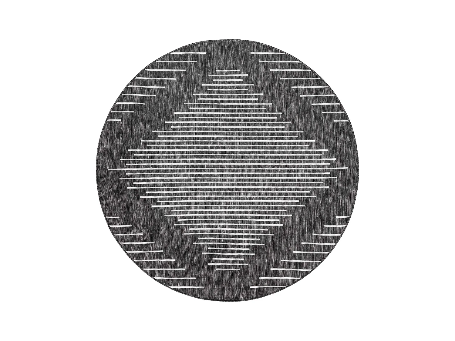 Buitenkleed - 183x183 - Antraciet - Tulum Symetry