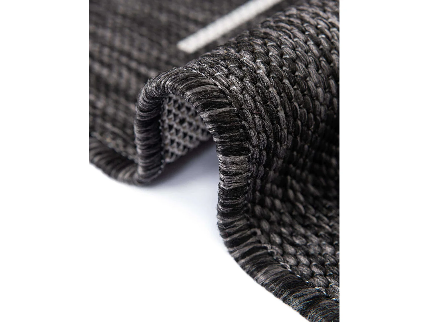 Tapis d'Extérieur 185x185 - Anthracite - Tulum Symetry