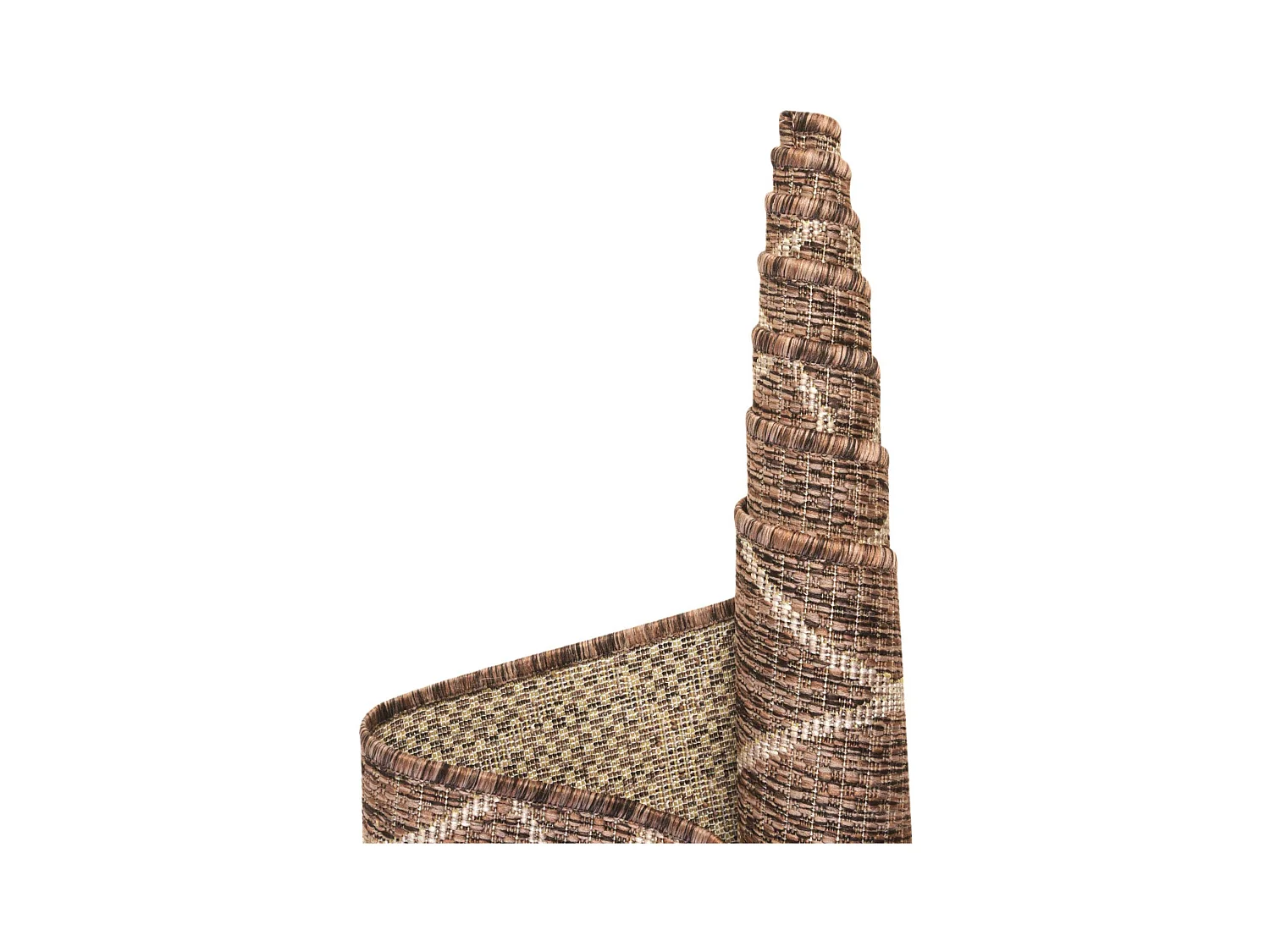 Buitenkleed - 183x122 - Bruin - Tulum Geometrical