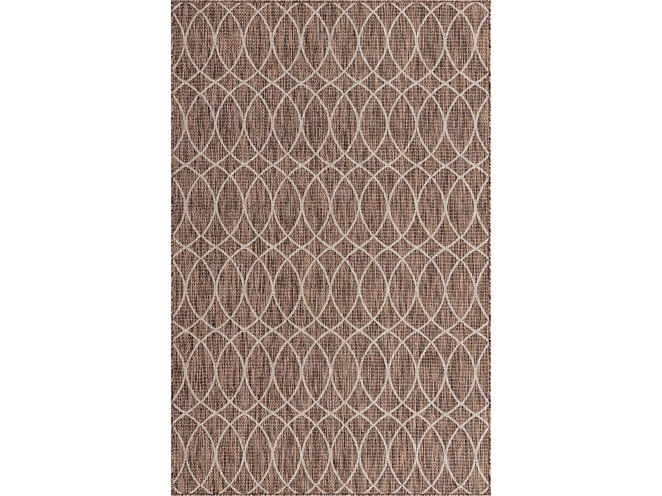 Tapis d'Extérieur 125x185 - Marron - Tulum Geometrical