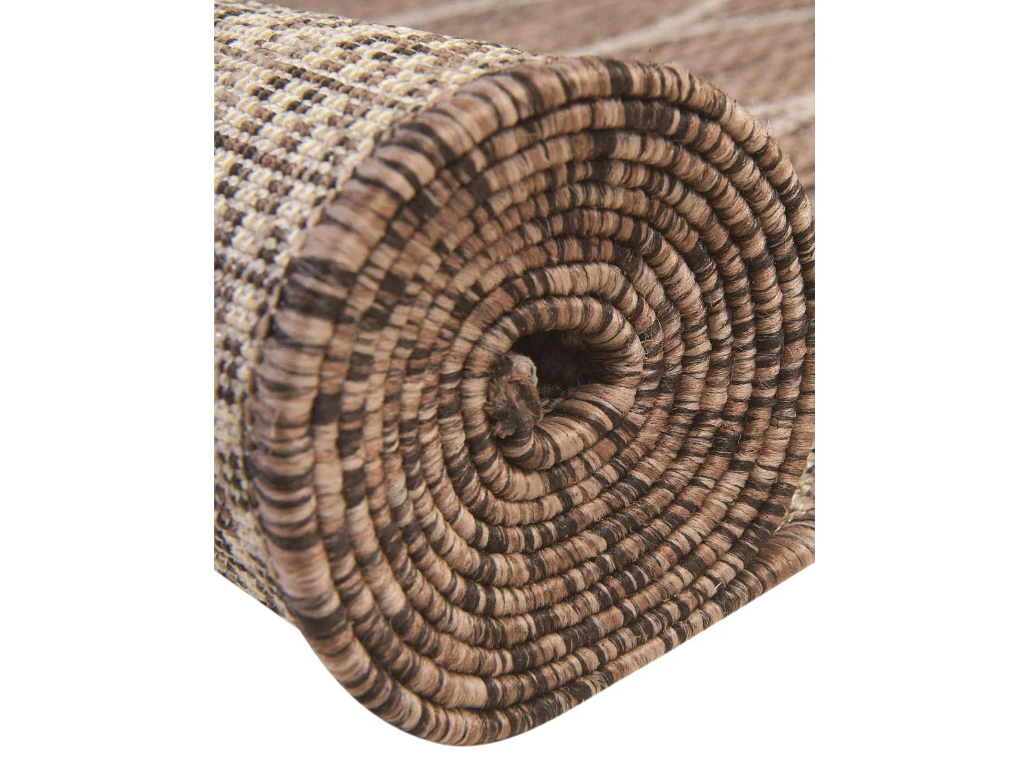 Tapis d'Extérieur 125x185 - Marron - Tulum Geometrical