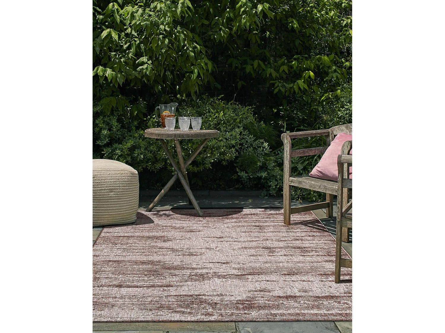 Tapis d'Extérieur 125x185 - Marron - Tulum Modern