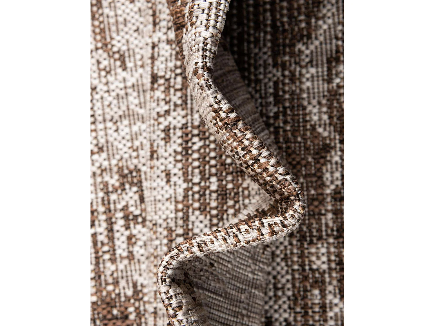 Tapis d'Extérieur 125x185 - Marron - Tulum Modern