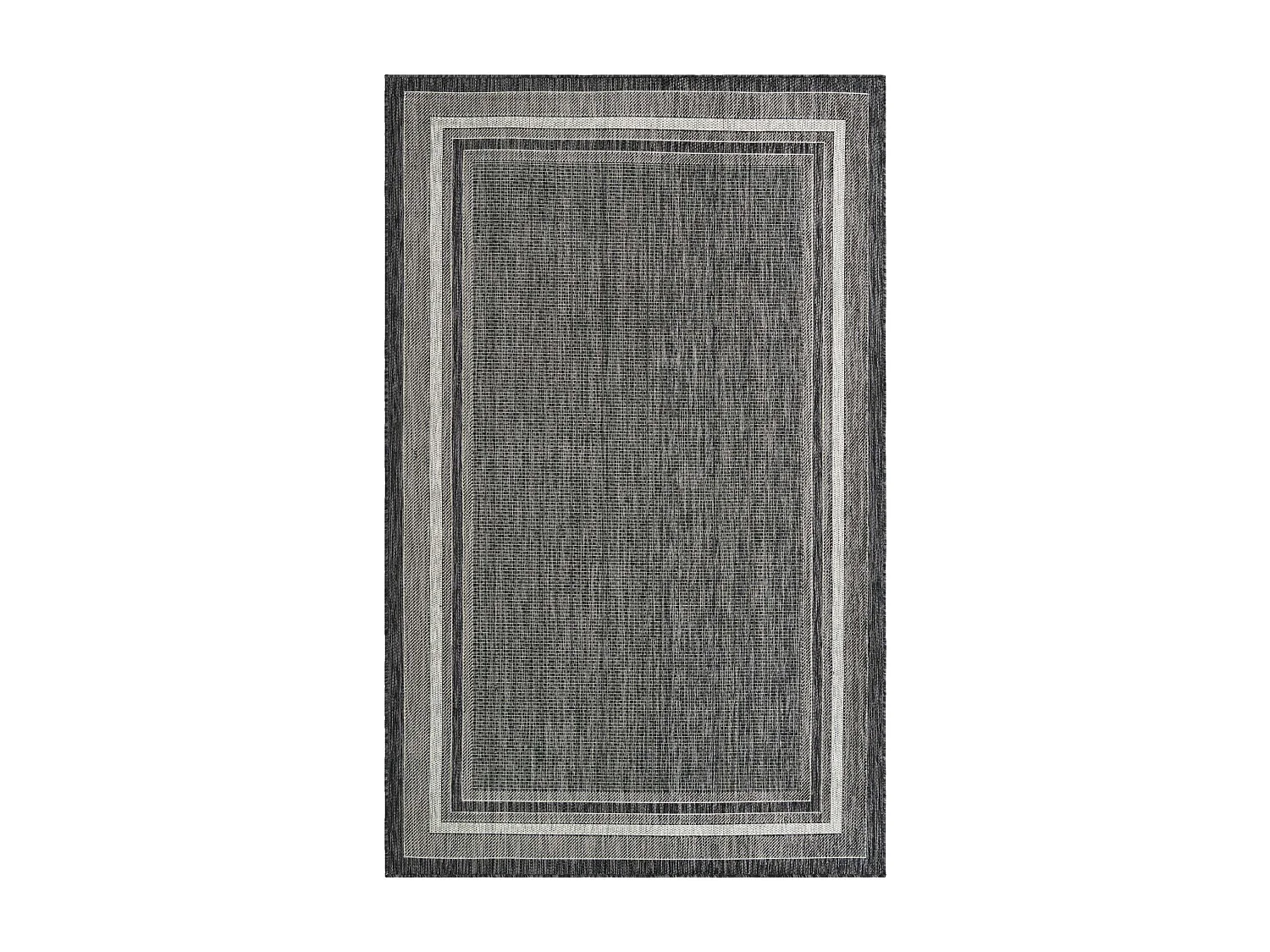 Buitenkleed - 185x125 - Zwart - Tulum Border