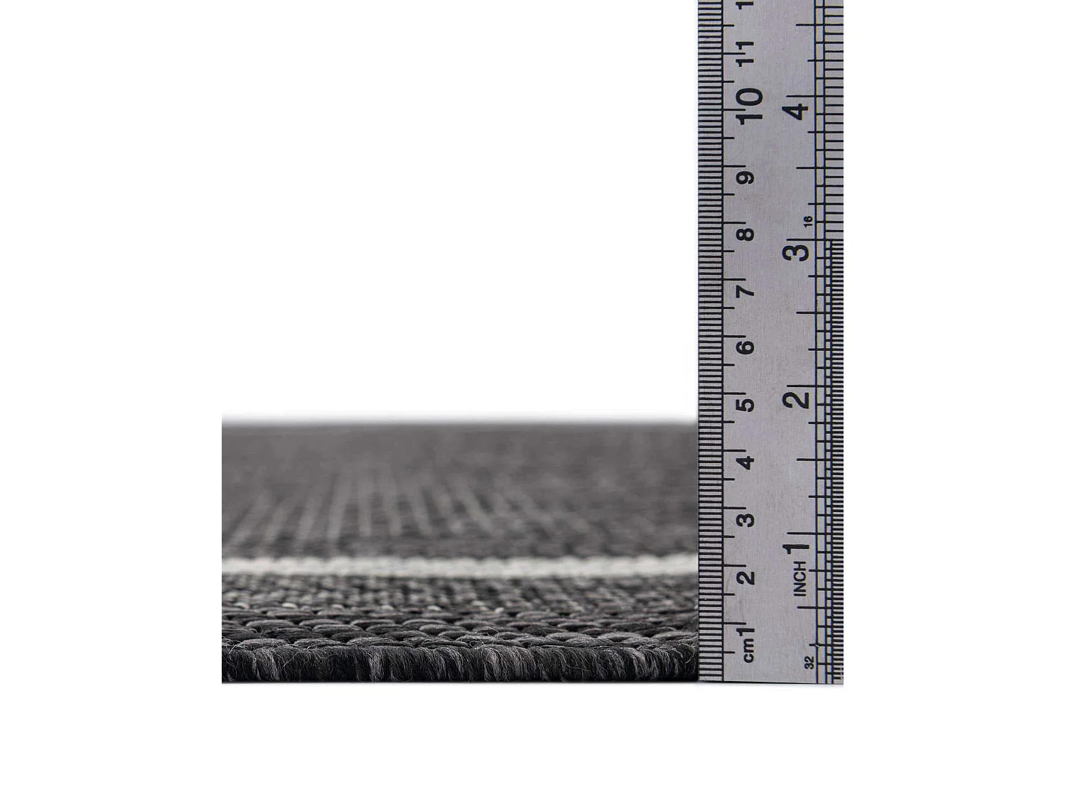 Buitenkleed - 185x125 - Zwart - Tulum Border