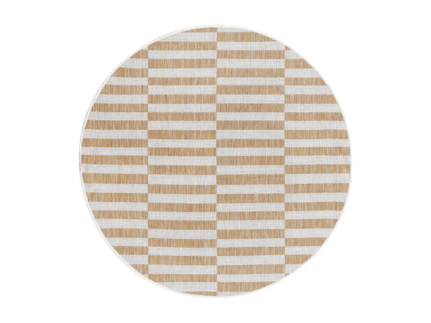 Tapis d'Extérieur 125x125 - Taupe - Tulum Tile