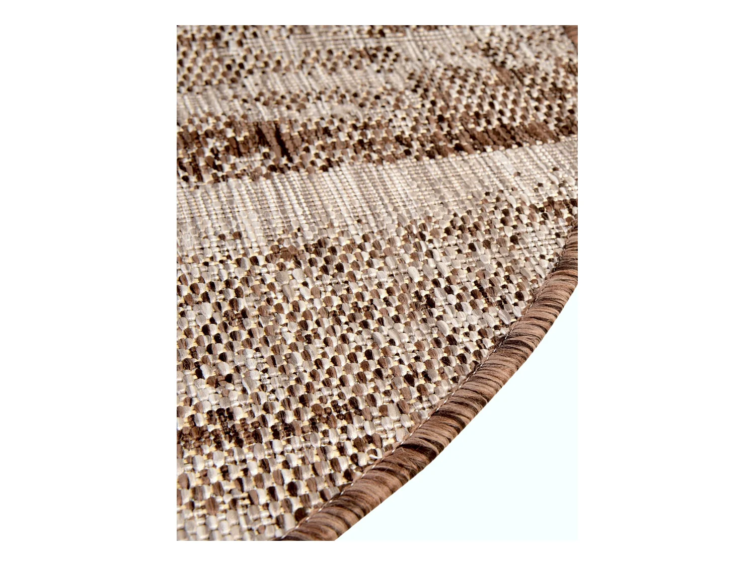 Buitenkleed - 122x122 - Bruin - Tulum Modern