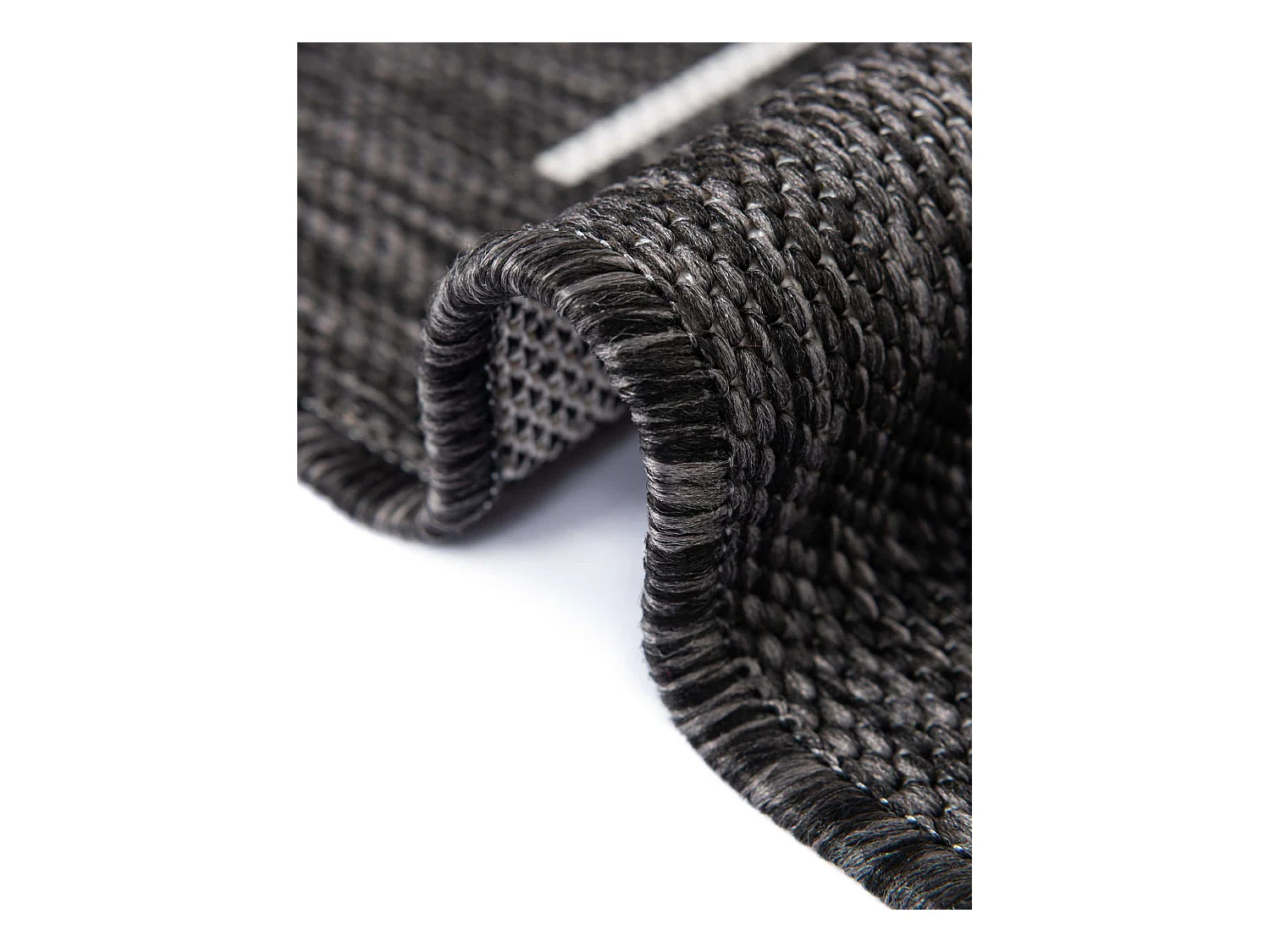 Tapis d'Extérieur 160x244 - Anthracite - Tulum Symetry