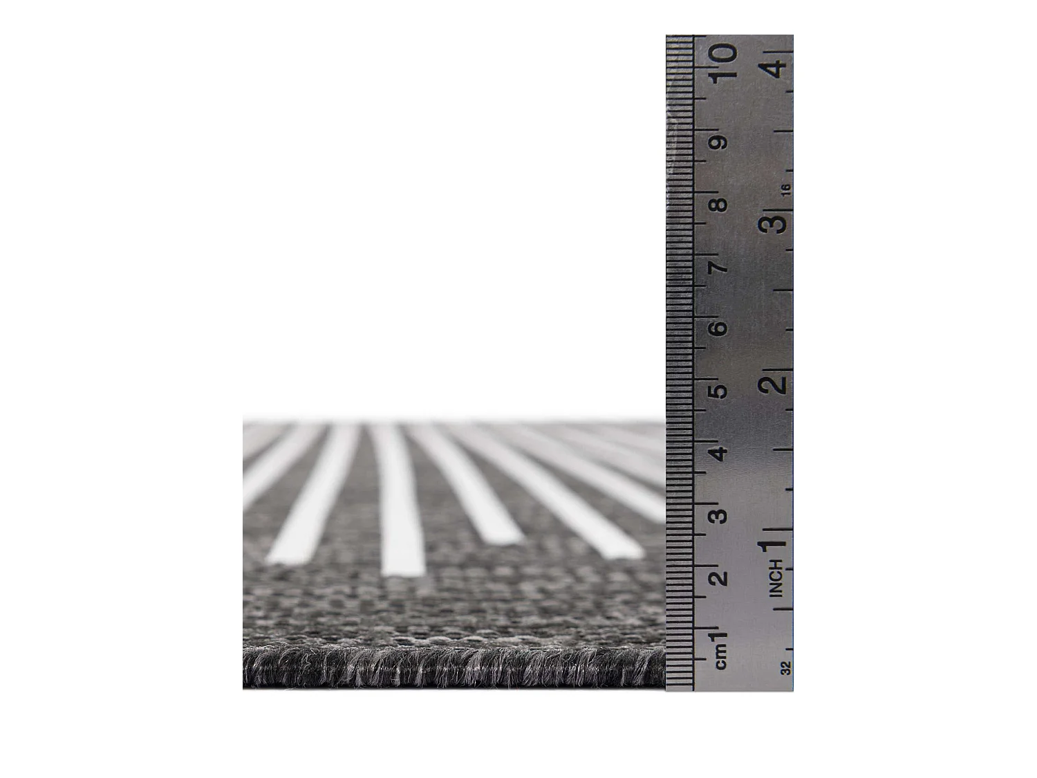 Tapis d'Extérieur 160x244 - Anthracite - Tulum Symetry