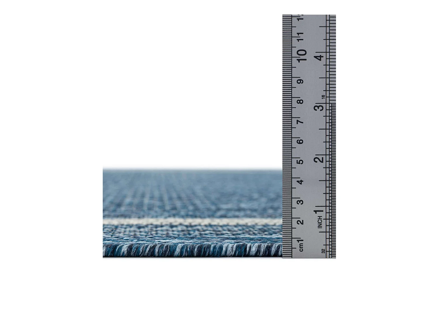 Tapis d'Extérieur 215x305 - Bleu - Tulum Border