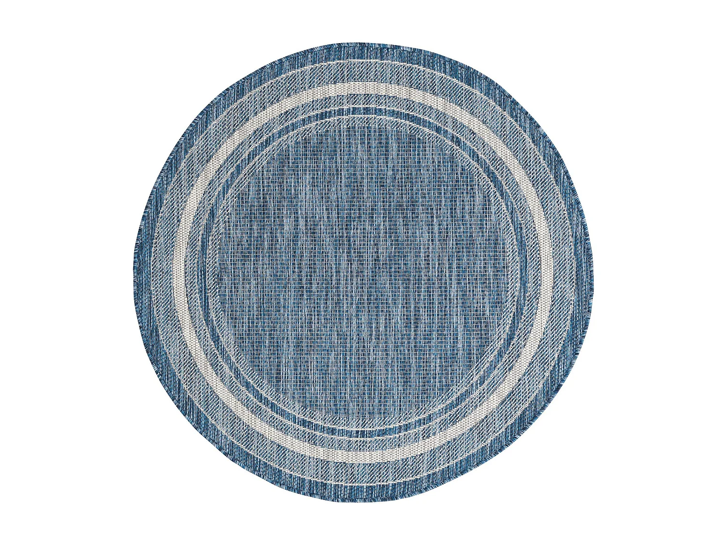 Buitenkleed - 305x215 - Blauw - Tulum Border