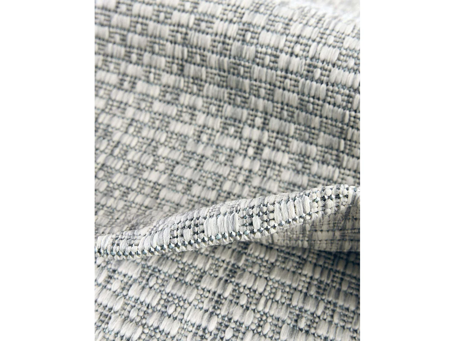 Outdoor Teppich 125x185 - Dunkelgrau - Tulum Solid