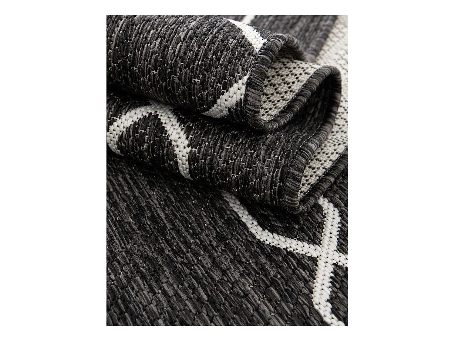 Buitenkleed - 125x125 - Donkergrijs - Tulum Fence