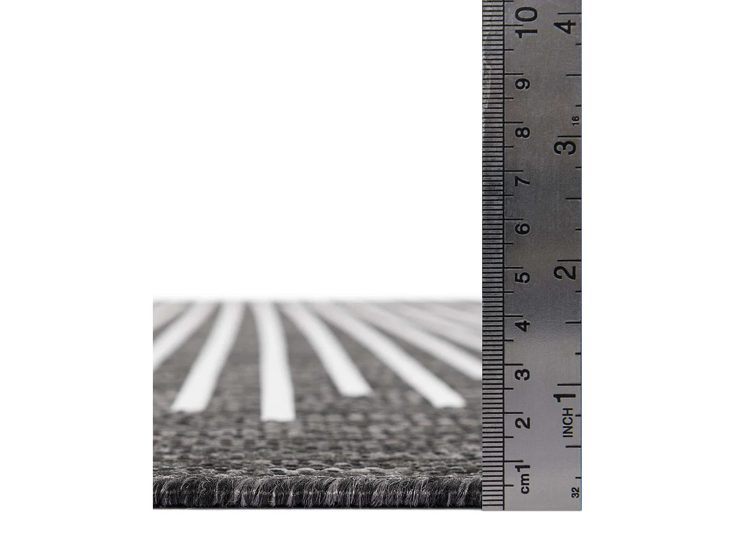 Tapis d'Extérieur 215x305 - Anthracite - Tulum Symetry