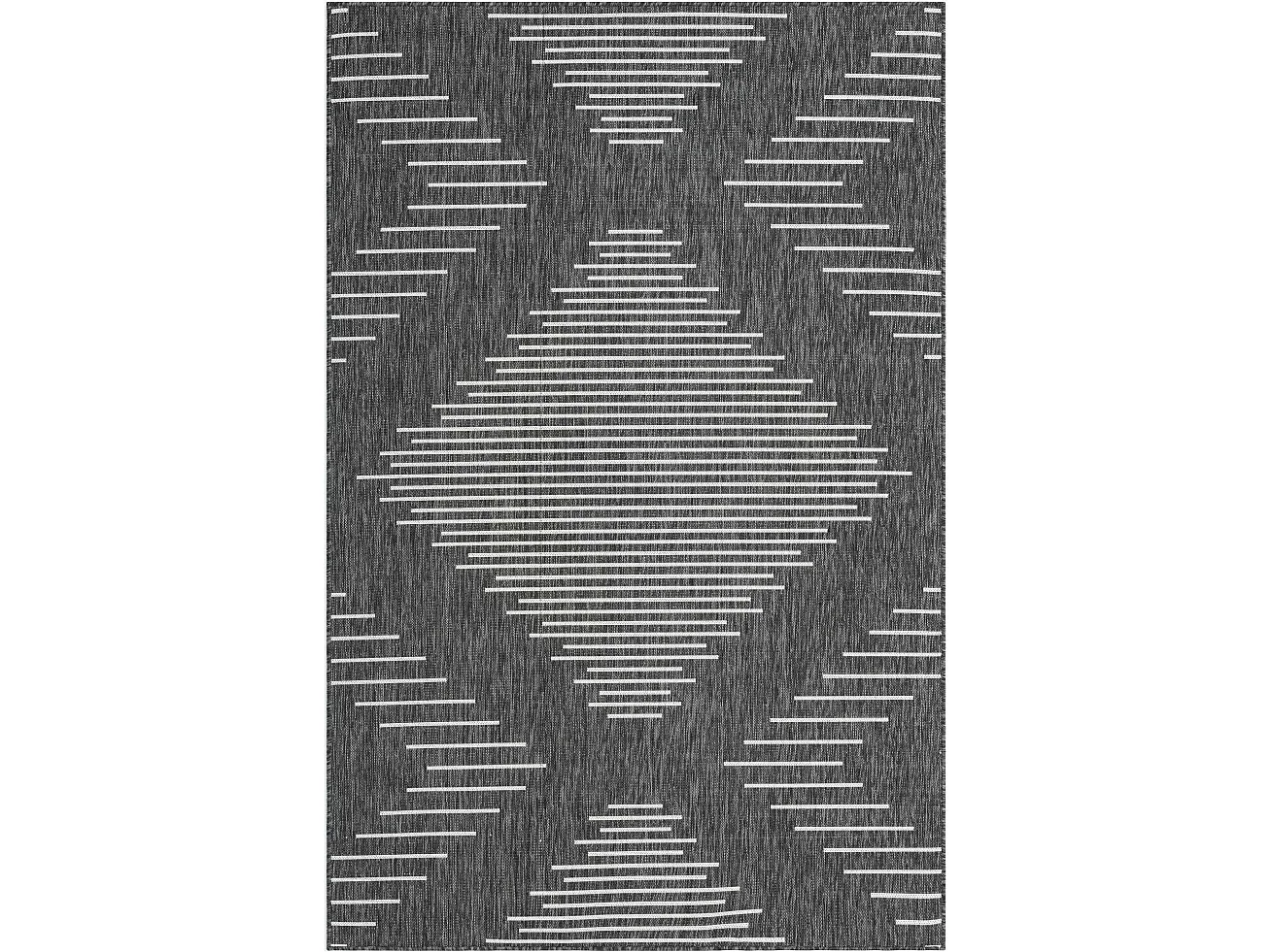 Buitenkleed - 305x213 - Antraciet - Tulum Symetry