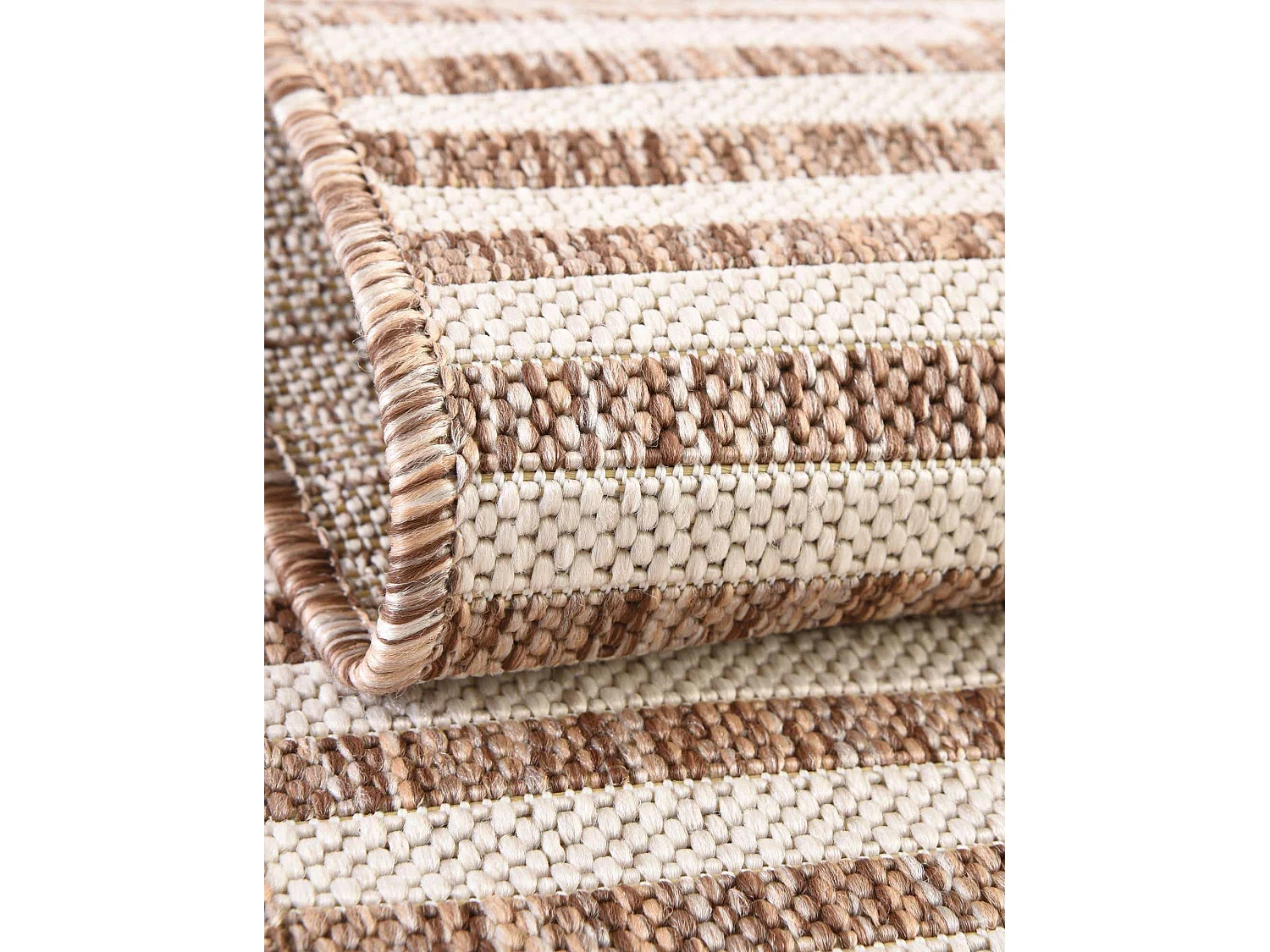 Tapis d'Extérieur 155x245 - Taupe - Tulum Tile