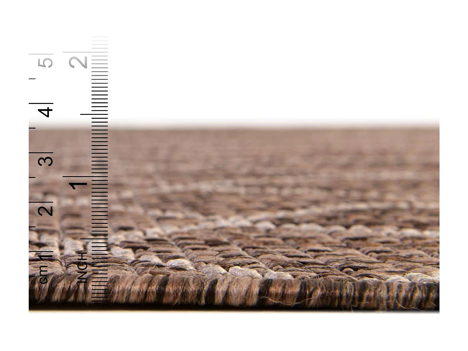 Buitenkleed - 122x122 - Bruin - Tulum Geometrical