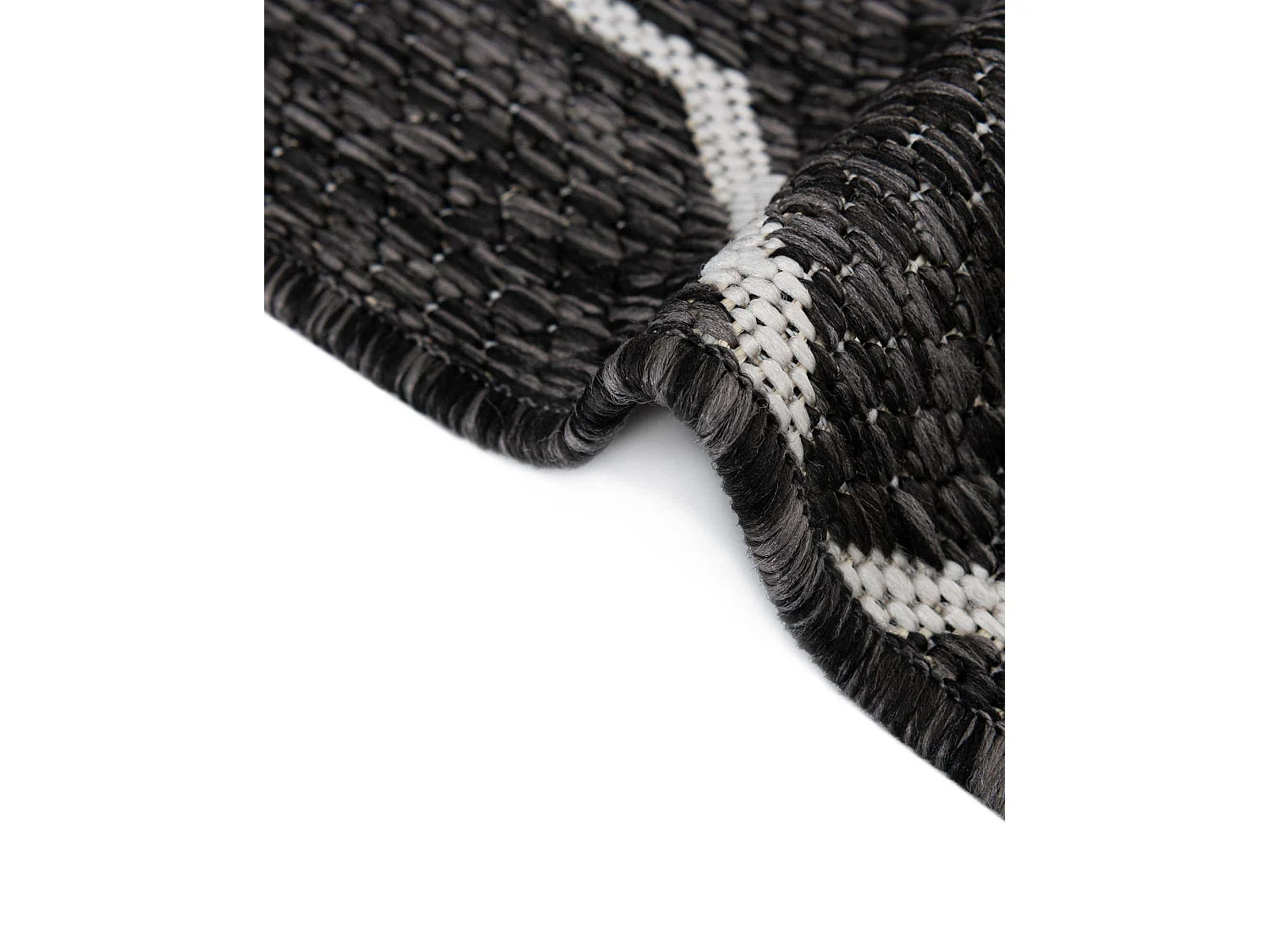 Tapis d'Extérieur 125x185 - Gris foncé - Tulum Fence