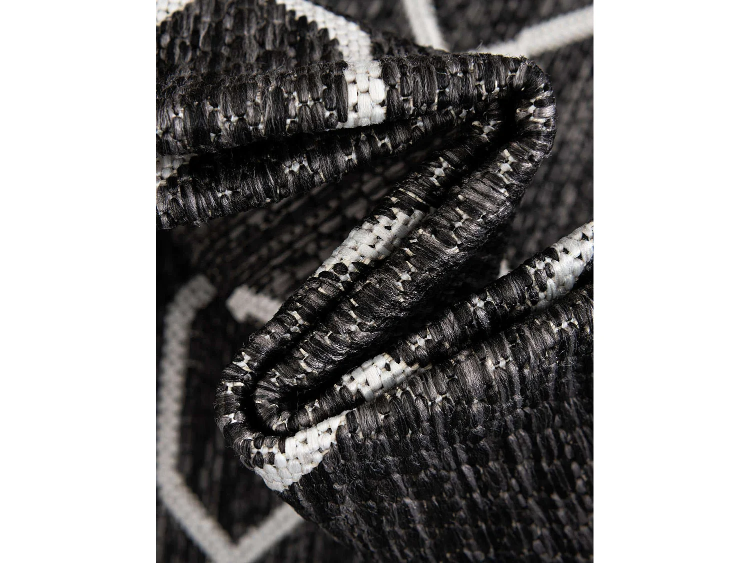 Tapis d'Extérieur 125x185 - Gris foncé - Tulum Fence