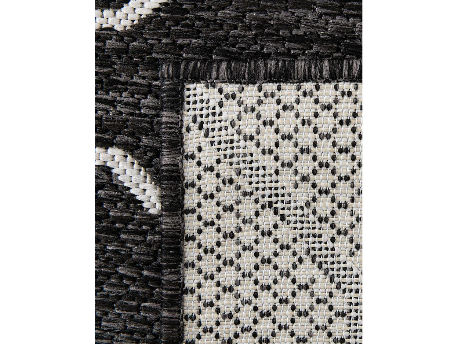 Tapis d'Extérieur 125x185 - Gris foncé - Tulum Fence