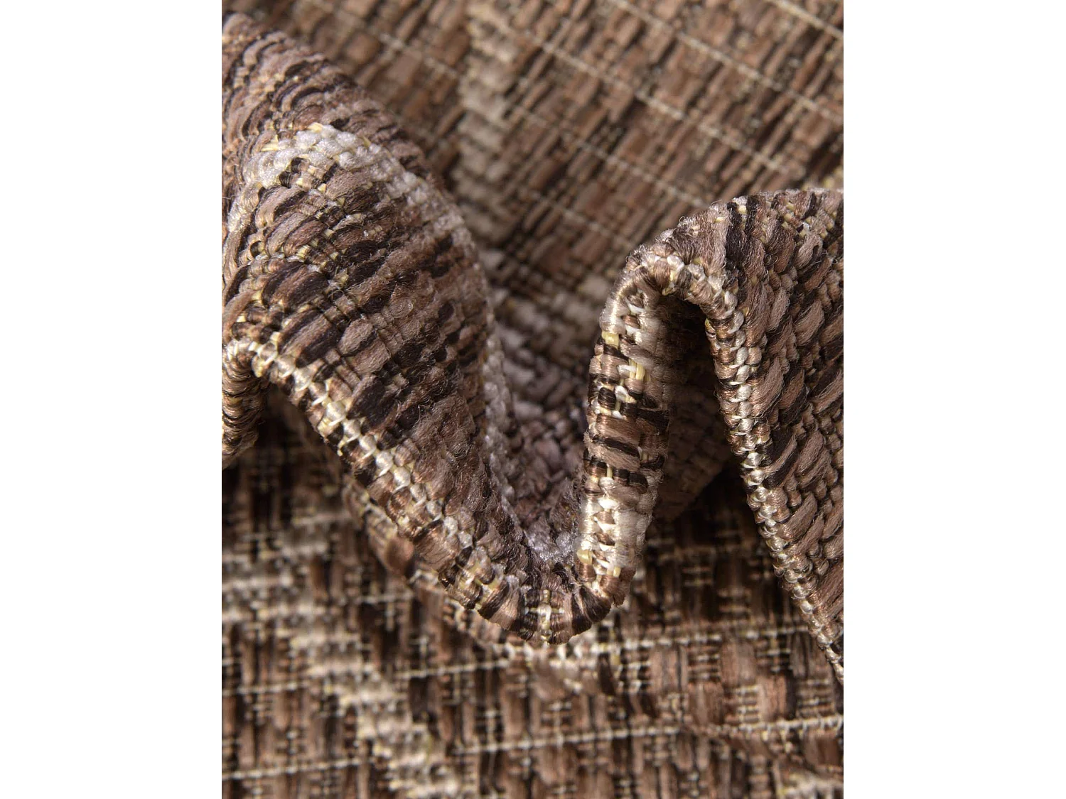 Outdoor Teppich 160x239 - Braun - Tulum Geometrical