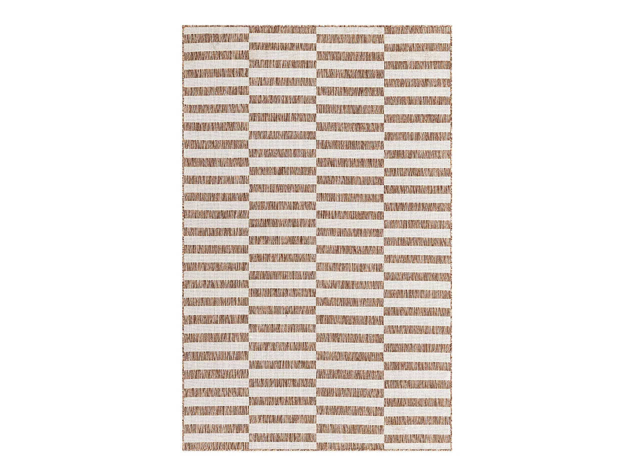 Outdoor Teppich 125x185 - Taupe - Tulum Tile