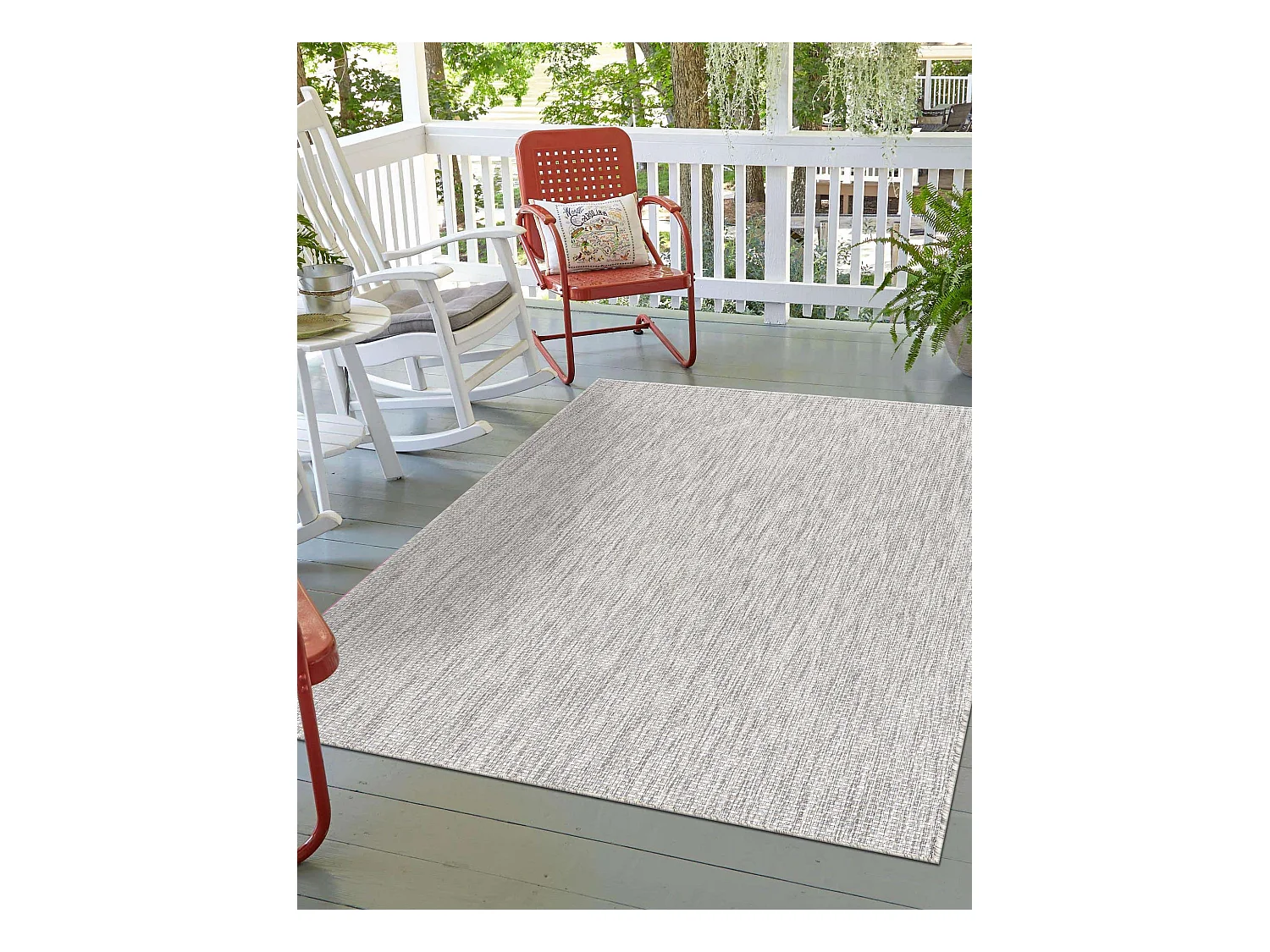 Tapis d'Extérieur 160x245 - Gris foncé - Tulum Solid