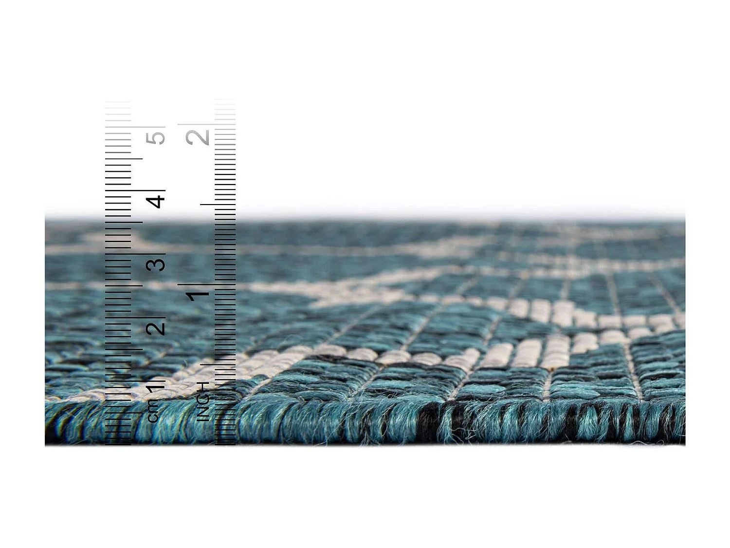 Tapis d'Extérieur 125x185 - Turquoise - Tulum Clover