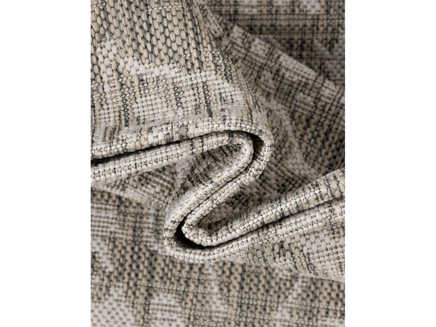 Outdoor Teppich 160x245 - Grau - Tulum Classical