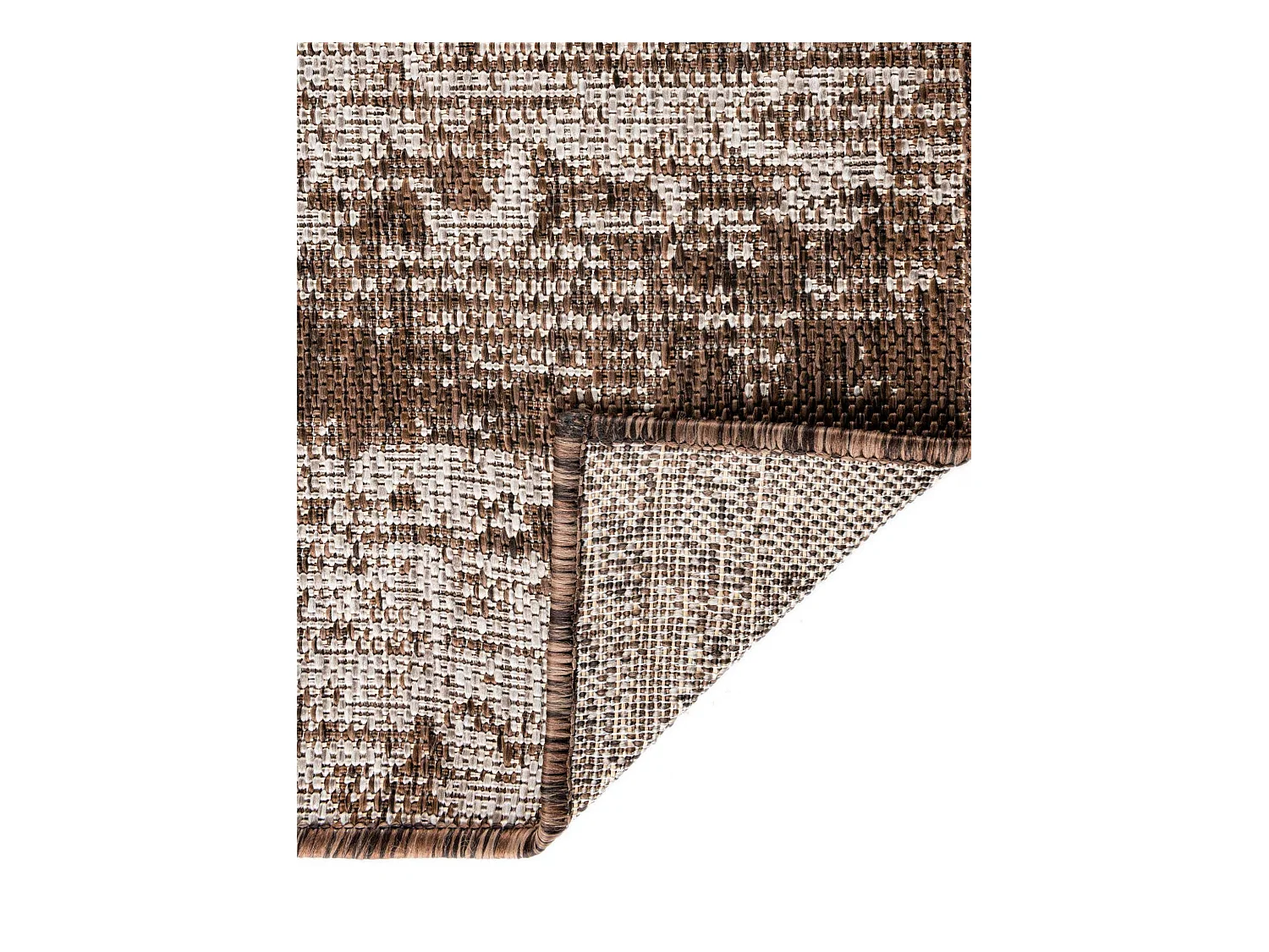Tapis d'Extérieur 160x239 - Marron - Tulum Modern