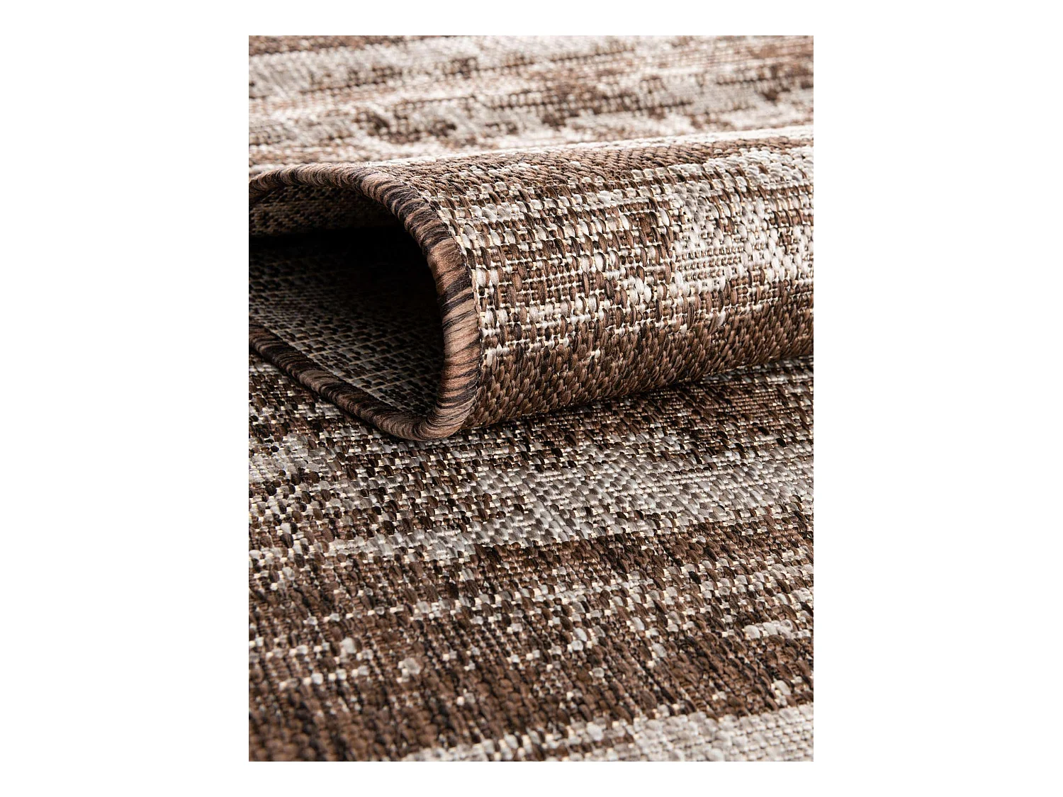 Tapis d'Extérieur 160x239 - Marron - Tulum Modern