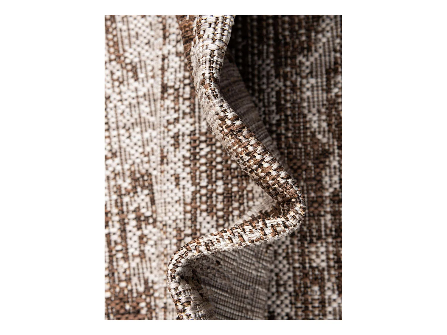Tapis d'Extérieur 160x239 - Marron - Tulum Modern