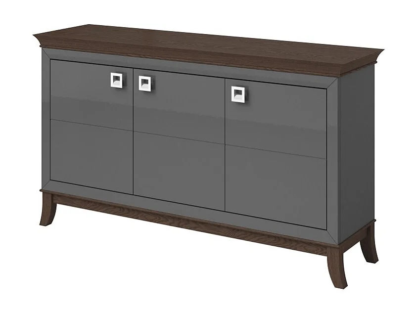Design-Buffet 160cm für Wohnzimmer in Grau und Dunkel-Eiche, Kollektion PALACE.