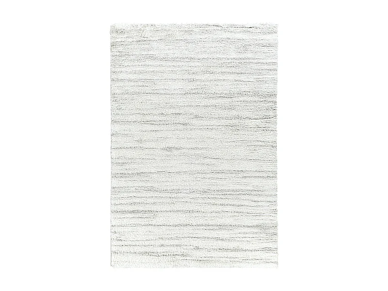 Alfombra Shaggy Moderna - Blanco/Gris - 200x275cm - ADLEY