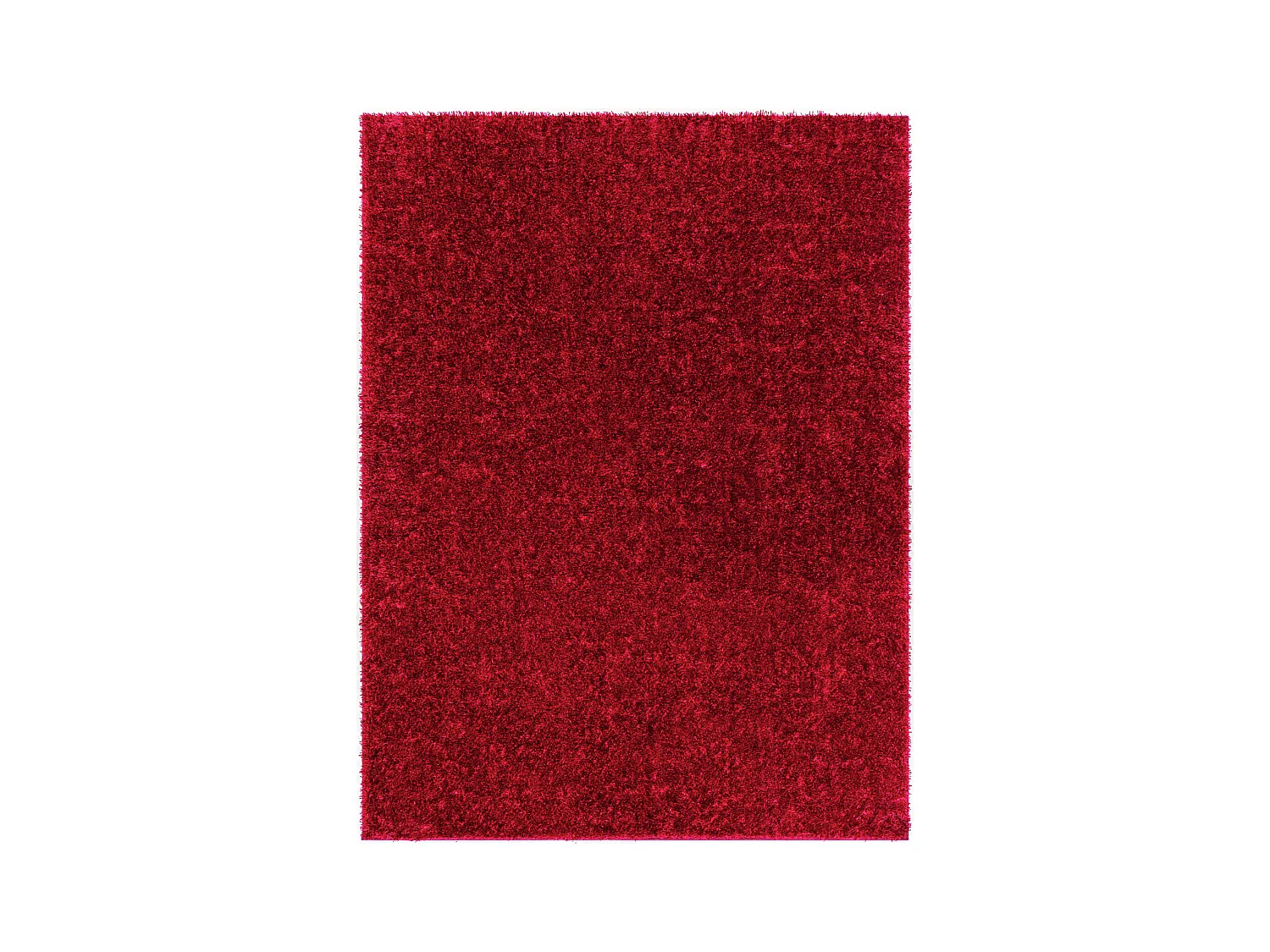 Tapis Shaggy Uni - Rouge - 160x213cm - CLAIRE