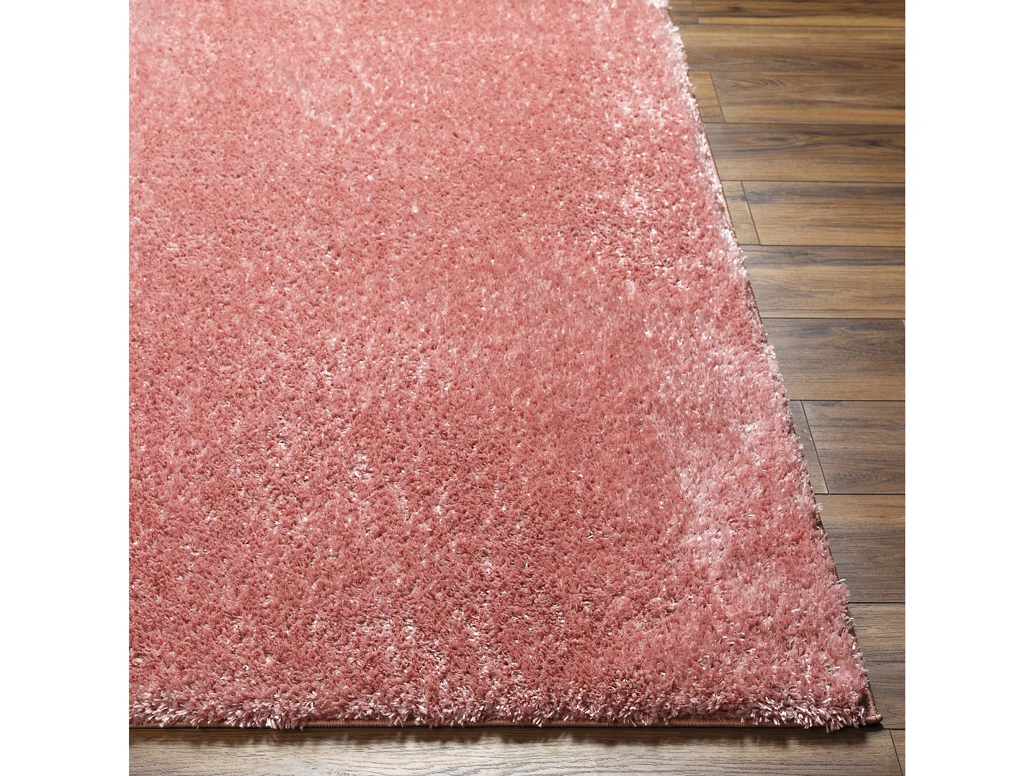 Tapis Shaggy Uni - Rose - 200x275cm - CLAIRE