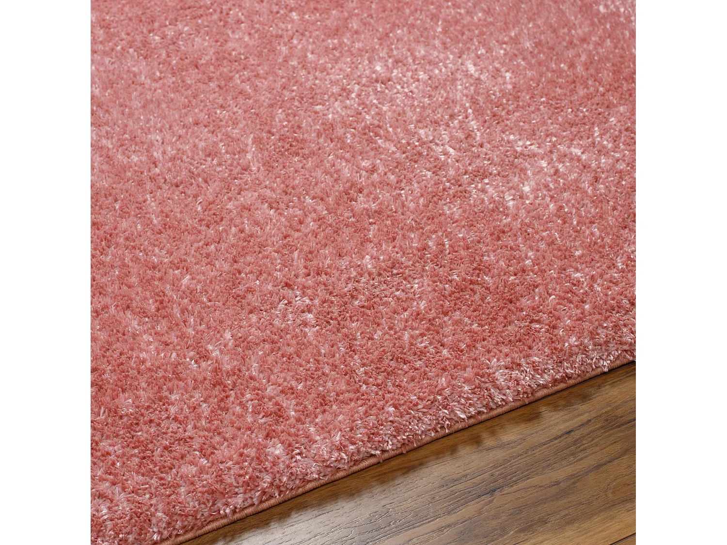 Tapis Shaggy Uni - Rose - 160x213cm - CLAIRE