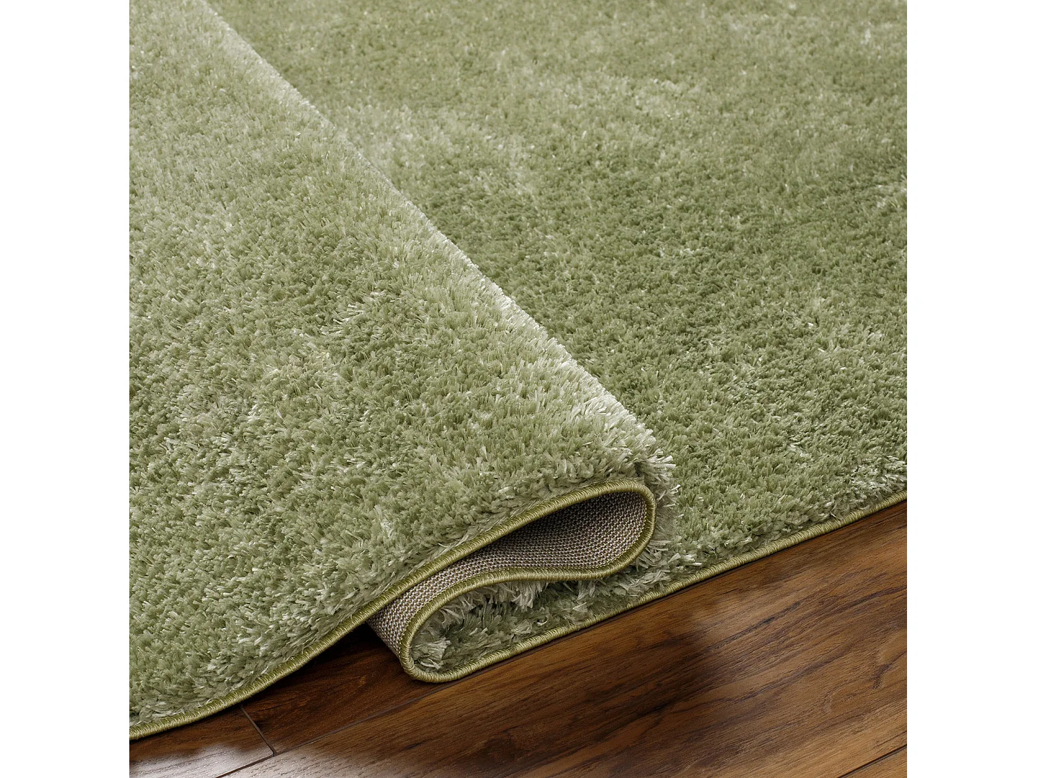 Zacht Hoogpolig Shaggy Tapijt - Groen- 200x275cm - CLAIRE