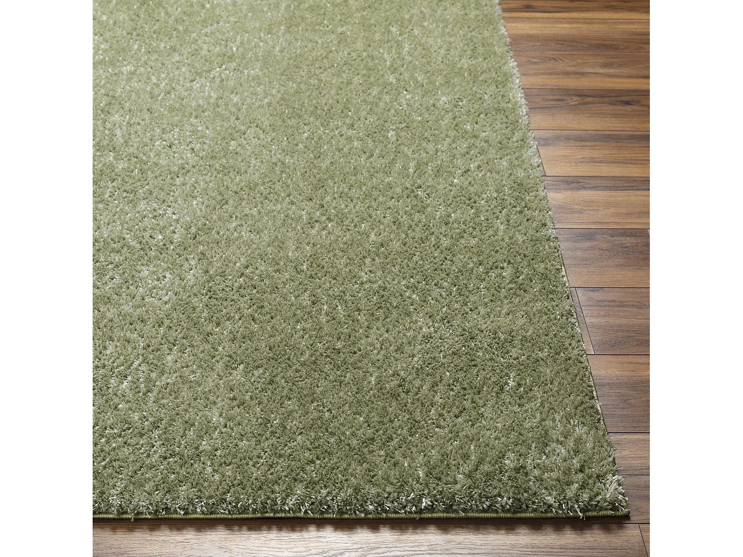 Zacht Hoogpolig Shaggy Tapijt - Groen- 200x275cm - CLAIRE