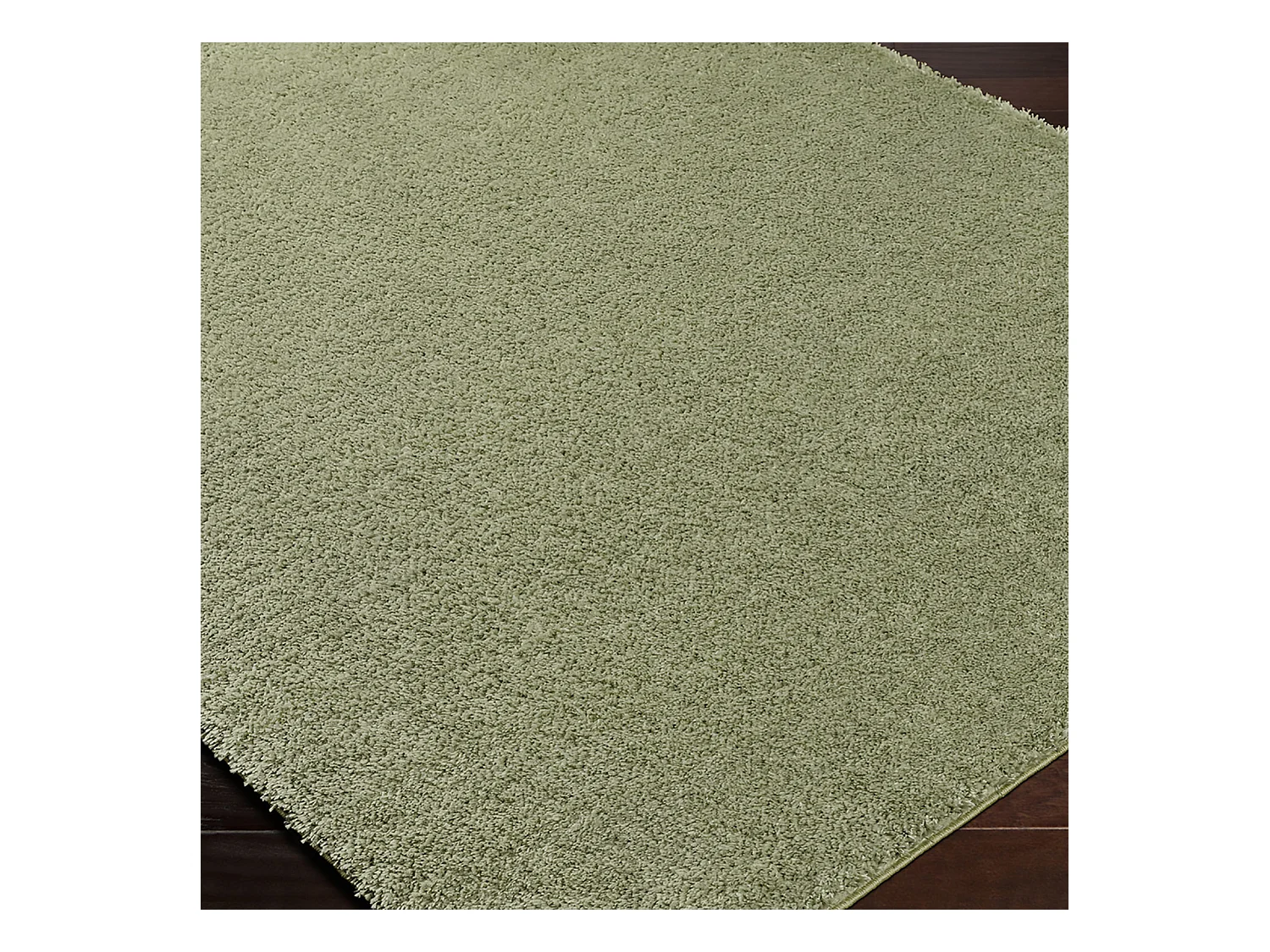 Tapis Shaggy Uni - Vert - 200x275cm - CLAIRE