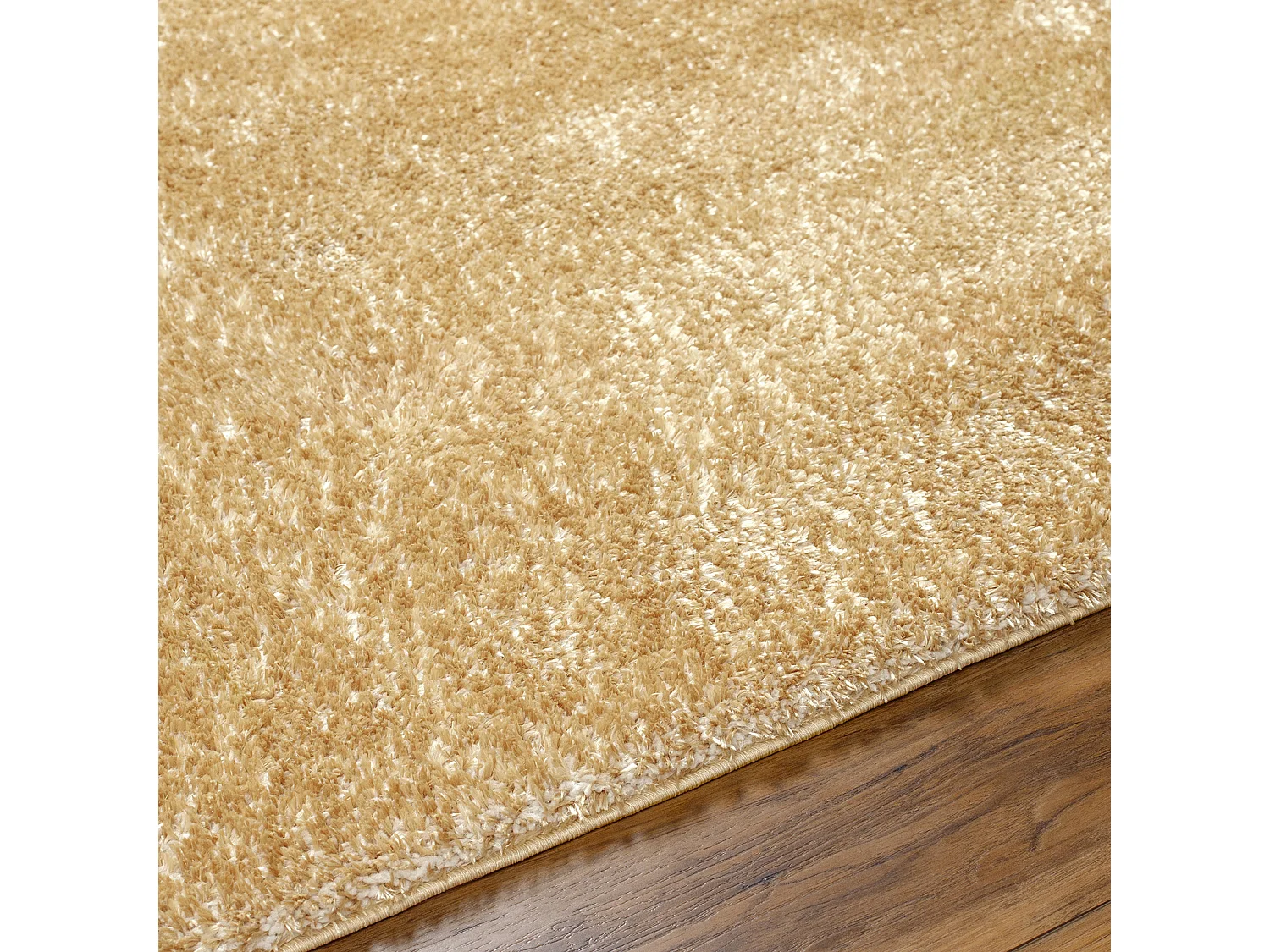 Tapis Shaggy Uni - Jaune - 160x213cm - CLAIRE