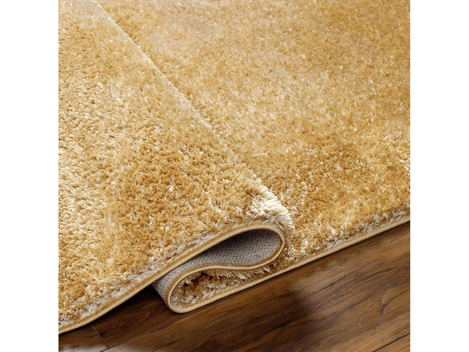 Tapis Shaggy Uni - Jaune - 160x213cm - CLAIRE